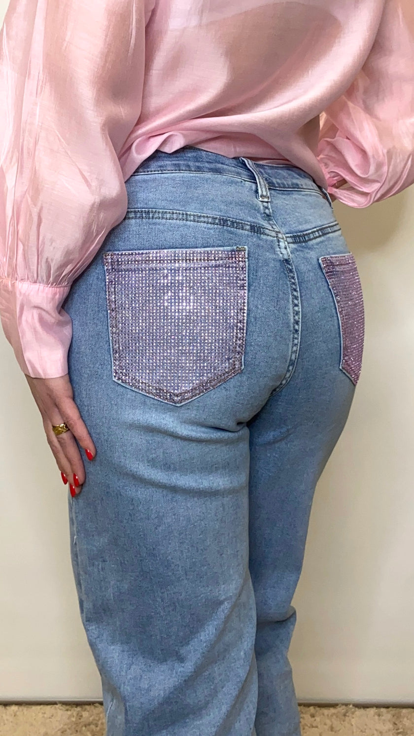 Jeans Wide Glitter