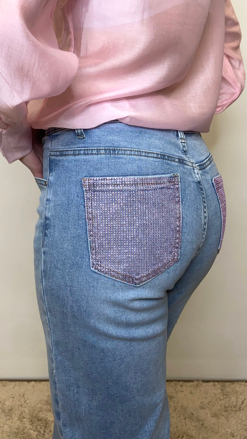 Jeans Wide Glitter