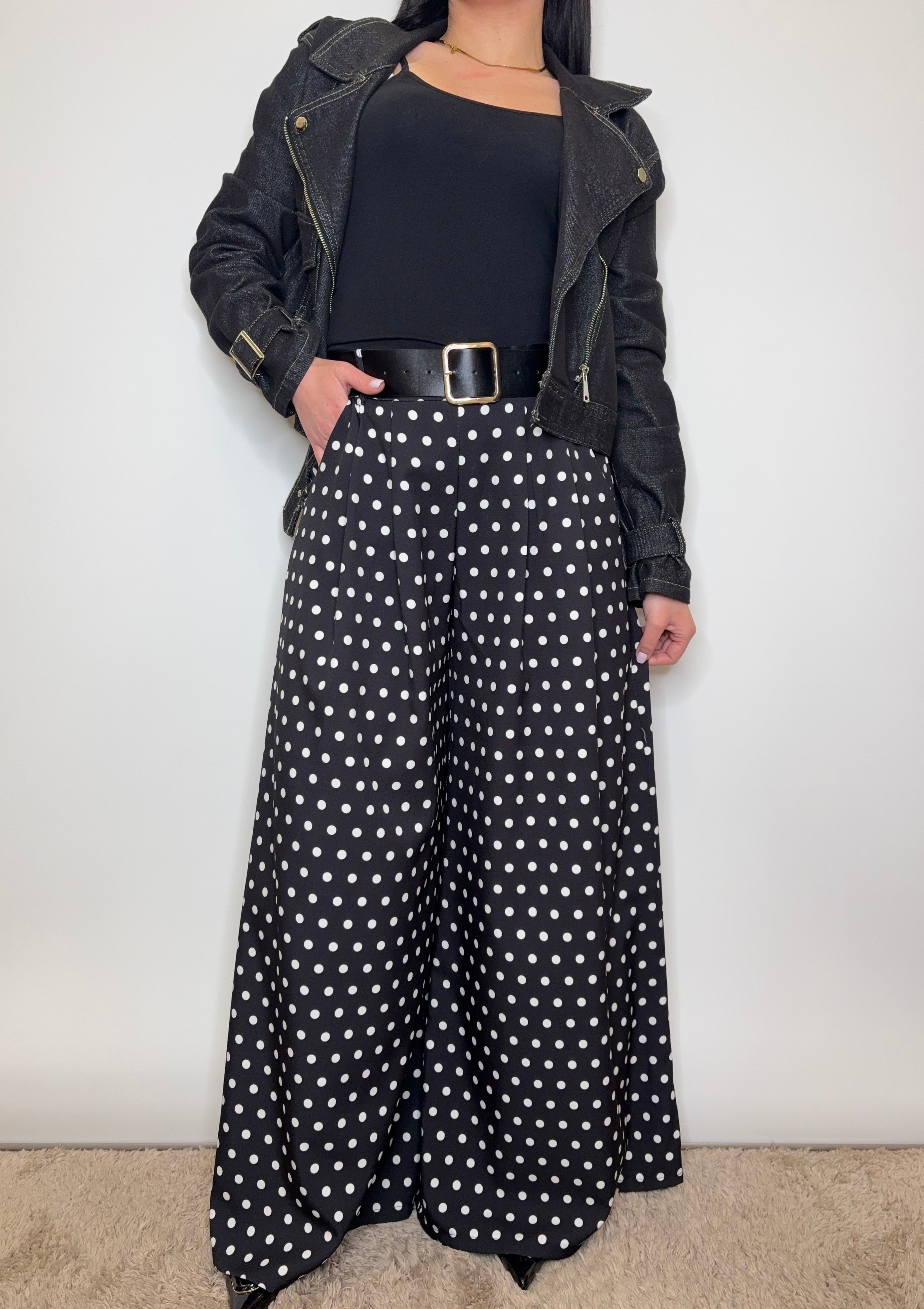 Pantaloni Maxi Bow