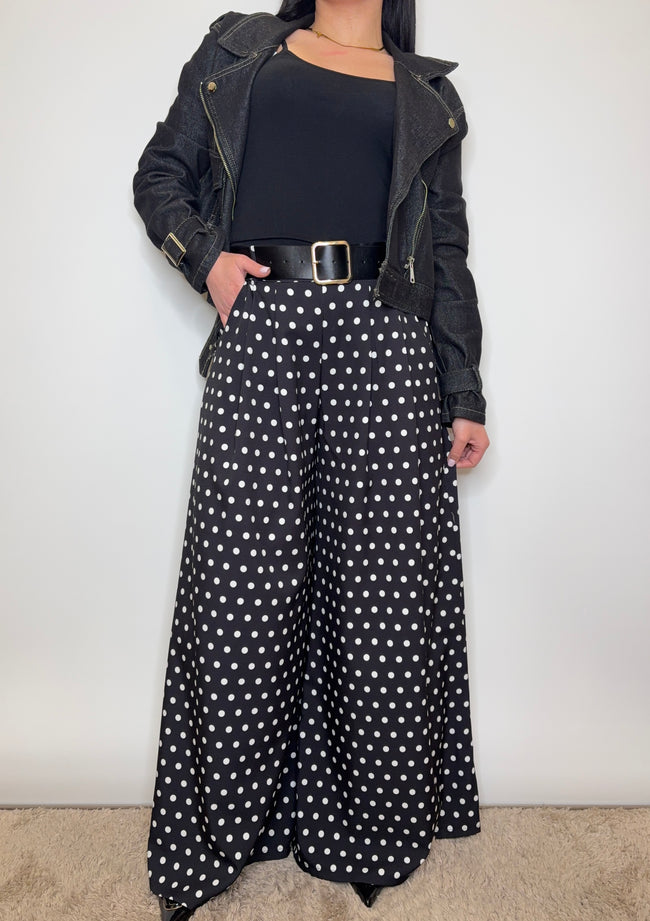 Pantaloni Maxi Bow