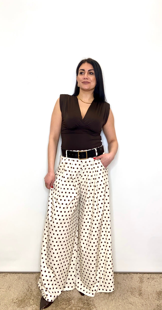 Pantaloni Maxi Bow