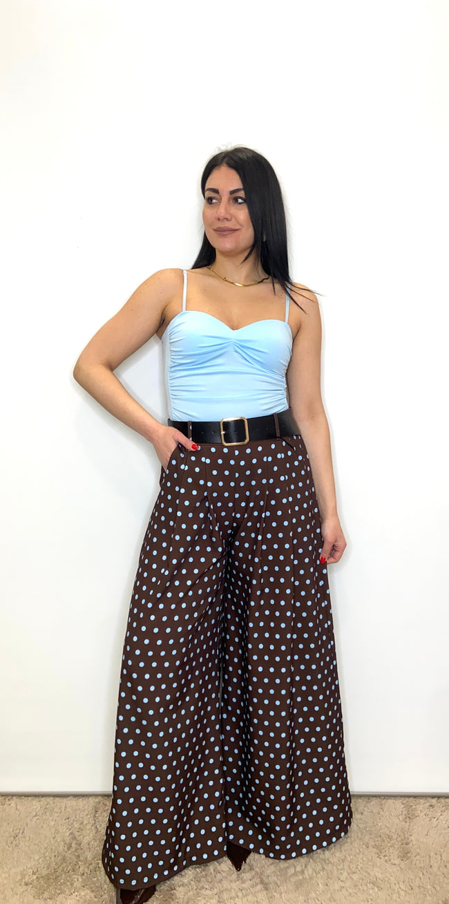 Pantaloni Maxi Bow