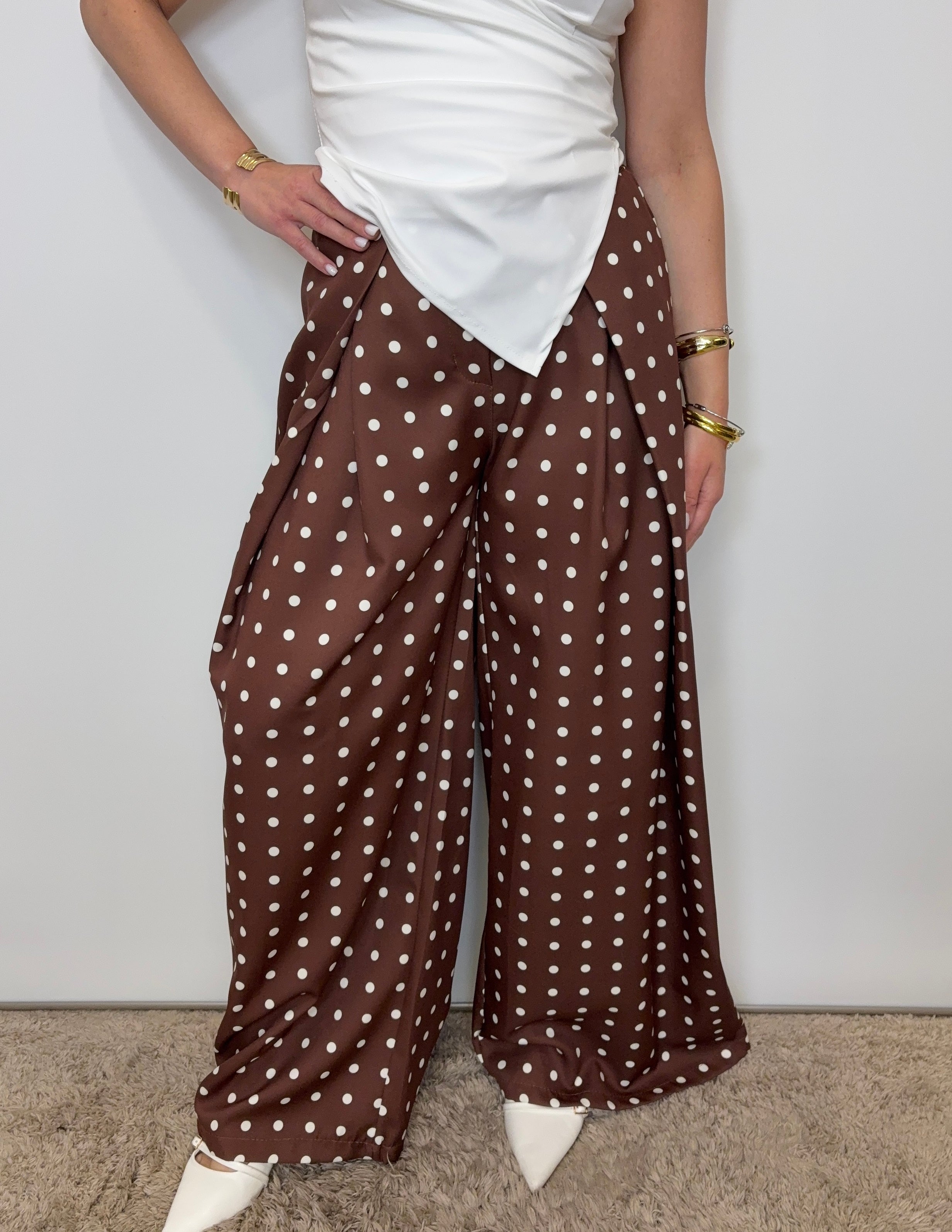Pantaloni Maxi Bow