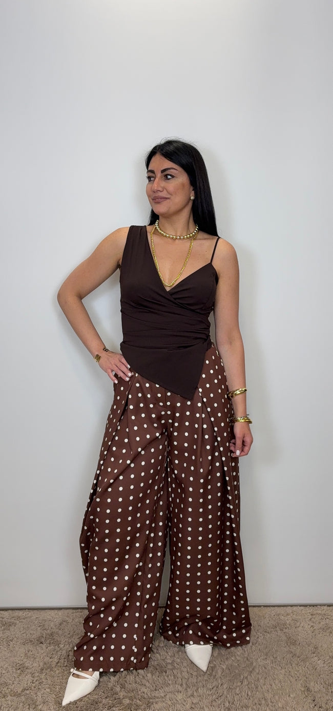 Pantaloni Maxi Bow