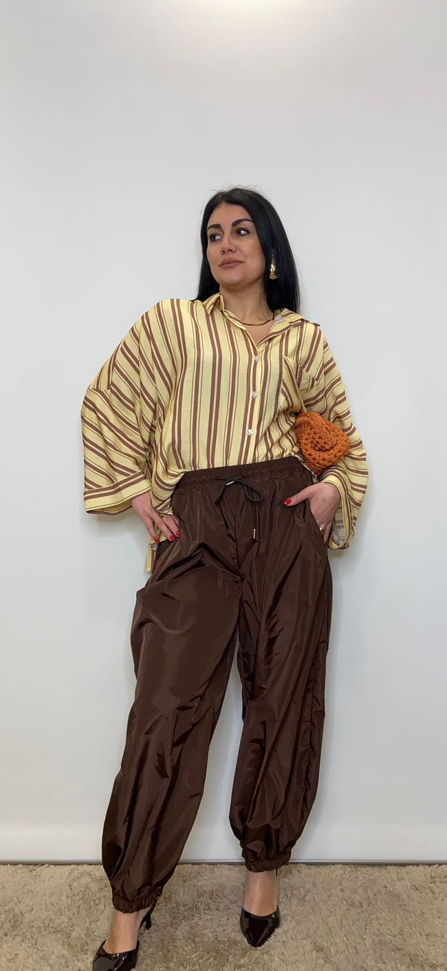 Camicia Striped Maxi